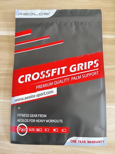 AEOLOS Leather Gymnastics Hand Grips-Great for Gymnastics,Pull up,Weight Lifting,Kettlebells and Cross Training (Brown(2 Layers Leather), Large)