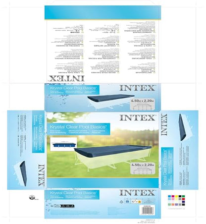 Intex 28039 Protective cover for rectangular pool Blue 450 x 220 x 20 cm