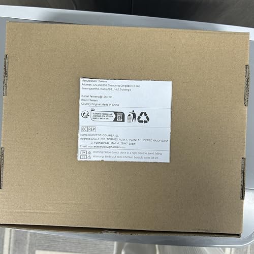 SEKAM Cardboard Cat House with Scratcher/Catnip (16.5''L x 12''W x 13''H), Play House for Indoor Cats， Cat Scratching Box & Hideaway Furniture, Hideout for Small Animals