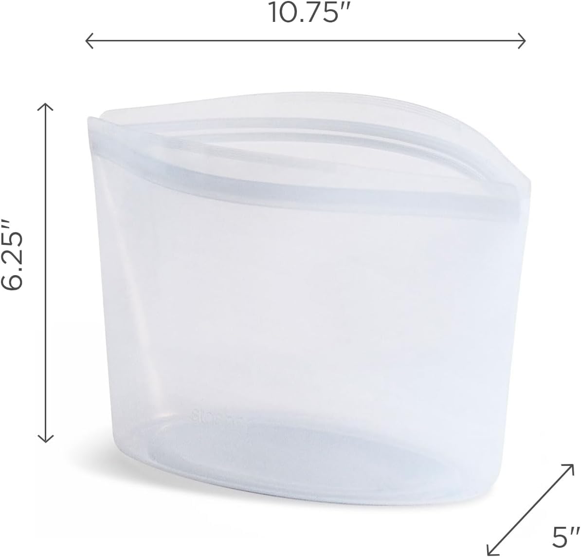 Stasher Premium Silicone Reusable Food Storage Bowl, Clear, Microwave, Sous Vide, Dishwasher, Oven and Freezer Safe, BPA Free, Leak-free, Eco-friendly, 4-Cup Bowl