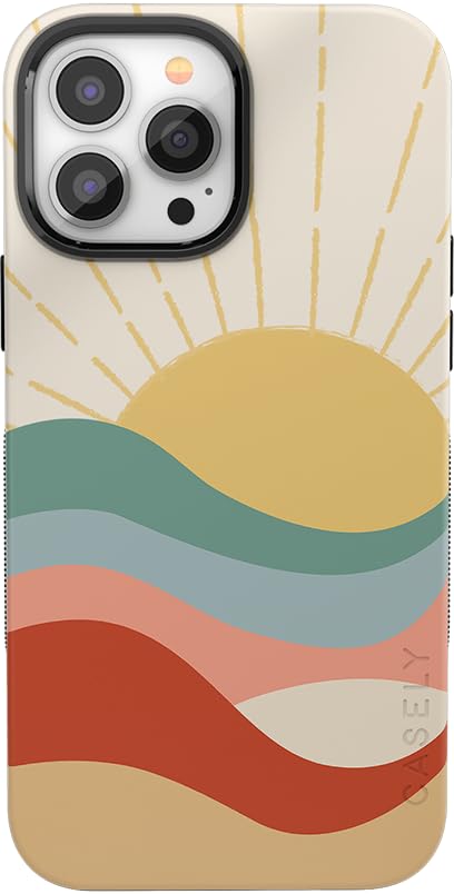 Casely iPhone 13 Pro Case | Compatible with MagSafe | Taupe on Nude | Solid Beige Aesthetic Cream Case