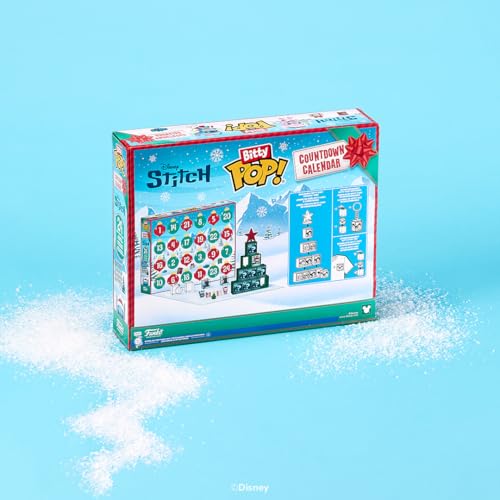 Funko Pop! Bitty Countdown Calendar: Stitch Holiday - 24 Days of Surprises - Collectible Vinyl Mini Figures - Mystery Box - Gift Idea - Holiday Present for Kids - Christmas or Birthday Countdown