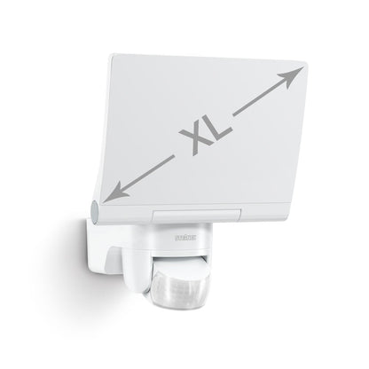 Steinel LED-Floodlight XLED Home 2 XL S White, 2124 lm, 180° Motion Detector, 19.3 W, Fully Swivelling LED Panel, Warm White Light Colour