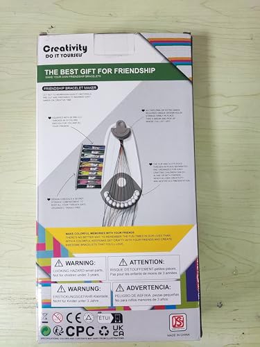 Friendship Bracelet Making kit,Arts and Crafts for Kids Ages 8-12,DIY Bracelet Making Kit with 20 Pre-Cut Threads,Birthday Gifts for Girl Ages 6 7 8 9 10 11 12 Year Old Kids Travel Activity Set
