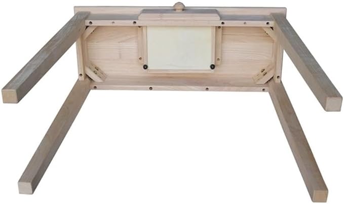 IC International Concepts, Rectangular Hall Table W/Drawer, Solid Real Wood