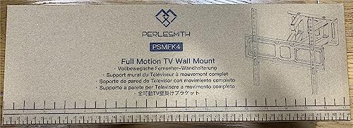 PERLESMITH TV Wall Bracket, Swivel Tilt for 26-70 Inch Flat & Curved TVs up to 45kg, Sturdy Wall Mount Max. VESA 400x400mm