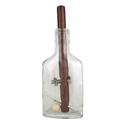 True Genius - Grecian Glass Bottle Disentanglement Brainteaser Puzzle, Logic Puzzle for Adults, Brain Teaser, Gifts for Father's Day, Men, Kids