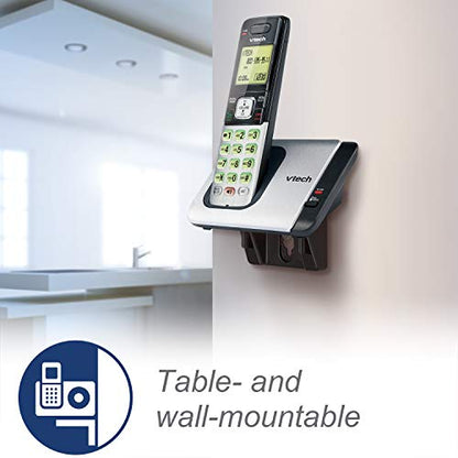 VTech CS6719-2 2-Handset Cordless Phone with Caller ID/Call Waiting, Handset Intercom & Backlit Display/Keypad, Silver