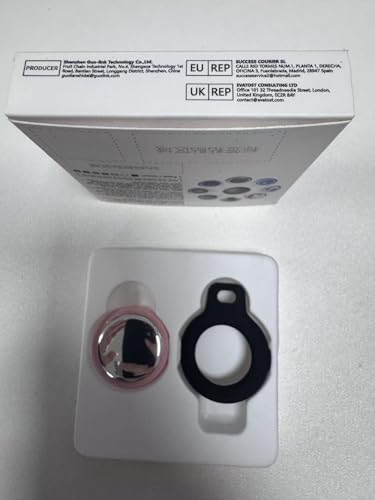Air Tracker Tag Bluetooth Item Finder-4 Pack, Compatible with Apple Find My APP (iOS Only), 100dB Beep, Smart Tag Replaceable Battery, air tag and Locator for Keys/Luggage/Bags/Wallets etc., Black