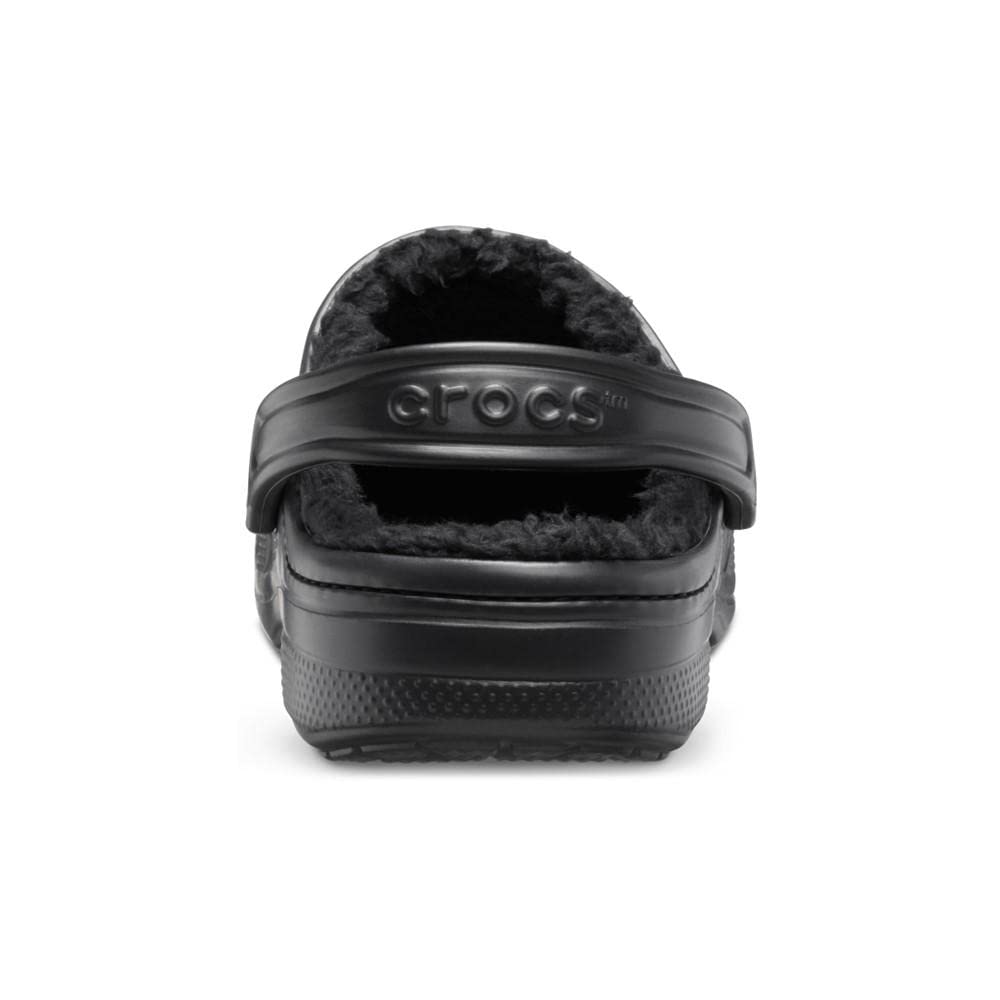 Crocs Unisex Baya Lined Clog, Black, 5 UK Men 6 UK Women