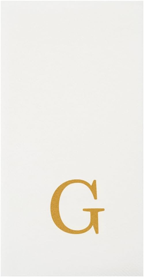 Luxenap 15.8 X 7.9 Inch Linen-Feel Guest Towels, 50 Lettered Hand Towels