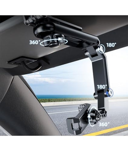 Sun Visor Phone Holder,360° Adjustable Cell Holder