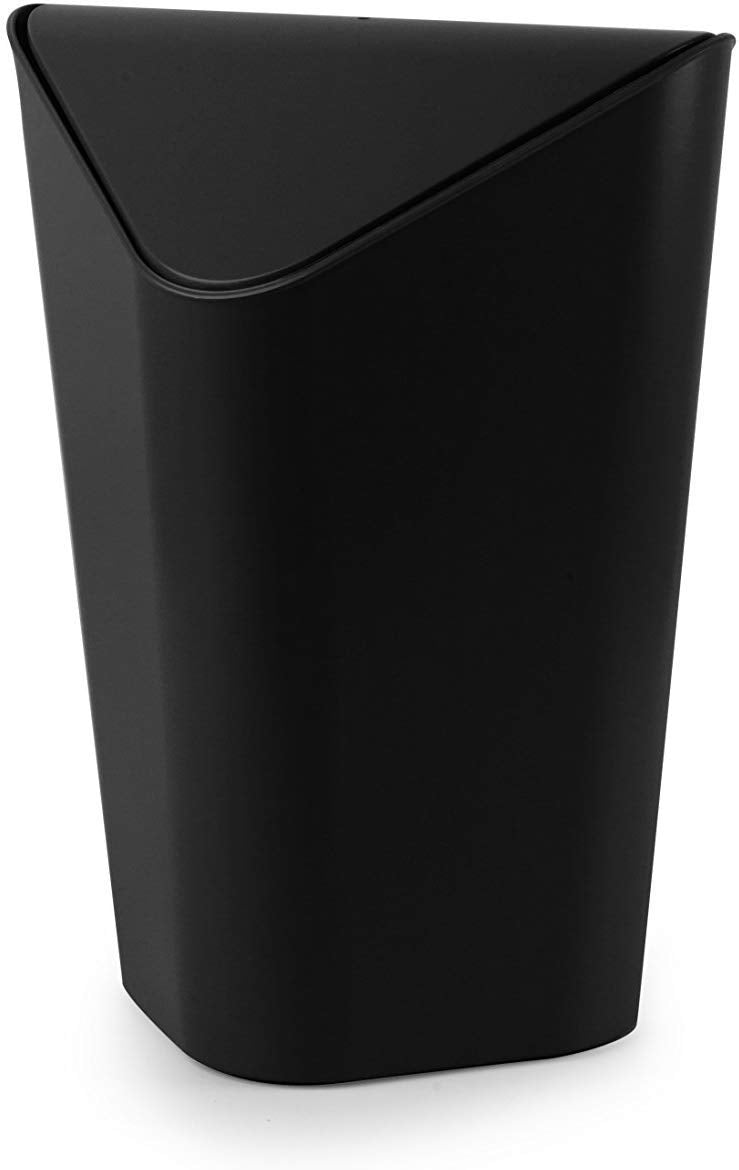 Umbra Corner CAN Swing Lid Square Trash Can Trash Can Dust Bin 5L Compact Black