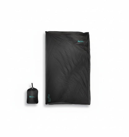 Sierra Madre Puffle 40 Camping Blanket – 5-in-1 Packable Warm Puffy Camping Quilt, Sleeping Bag & Camp Blanket – Lightweight, Water-Resistant Backpacking Quilt for Hiking, Travel & Outdoor Adventures