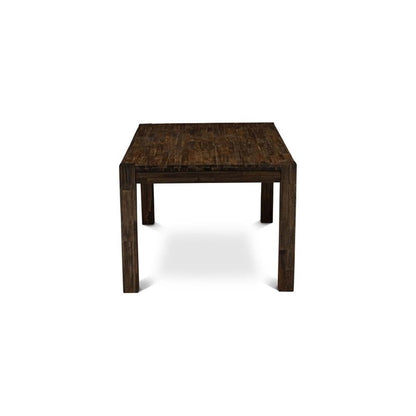 East West Furniture LM7-07-T Lismore Modern Dining Table - Rectangle Rustic Farmhouse Table, 40x72 Inch, Jacobean