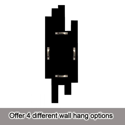 VOHJD Artisan Set of 4 Silver Beveled Wall Decor Mirrors - 24x8 Inch Each, Creative Combination Design for Modern & Farmhouse Home Decor, Shatter-Resistant Glass with Wood Backing