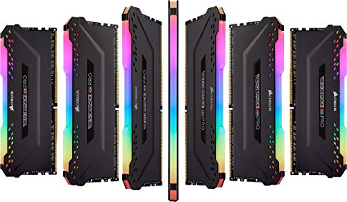 Corsair VENGEANCE RGB PRO DDR4 RAM 32GB (2x16GB) 3600MHz CL18 AMD Ryzen iCUE Compatible Computer Memory - Black (CMW32GX4M2Z3600C18)