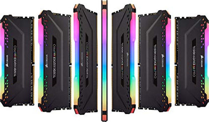 Corsair VENGEANCE RGB PRO DDR4 RAM 32GB (2x16GB) 3600MHz CL18 AMD Ryzen iCUE Compatible Computer Memory - Black (CMW32GX4M2Z3600C18)