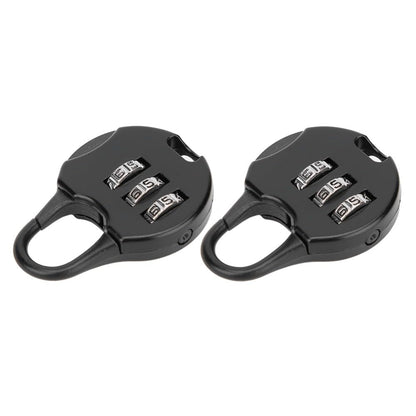 Chiffonade 6pcs 3 Digit Password Padlocks Water Proof Design Anti Theft Metal Locks for Backpacks Luggage Travel Security