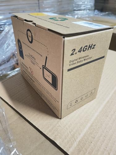 HelloBaby Baby Monitor with Camera and Audio, Video Baby Monitors Night Vision, Pan 320°& Tilt 120° Without WiFi, 3.2’‘ IPS Display 2-Way Talk, ECO Mode, 1000ft, 8 Lullabies and 8 Languages (HB6339)