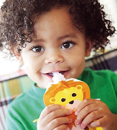 The Filling Station: Squooshi Food Pouch Filler + 12 Large 5 oz Pouches/The Food Pouch Maker for Baby Food Storage and Snack Food Pouches