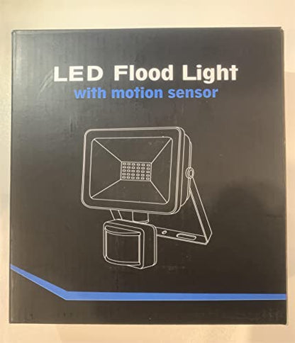CLY 25W Security Lights Outdoor Motion Sensor, 2100 Lumen IP66 Waterproof LED Floodlight with Smart PIR Sensor, 6500K PIR Sensor Security Light, Outside Light with Sensor for Backyard, Garden, Doorway