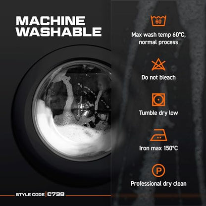Portwest C738 Men's Mesh Air Pro Chef Jacket Short Sleeve Breathable Durable Slim Fit Texpel Finish Workwear Apron with Sleeve Pocket Machine Washable, White, XL