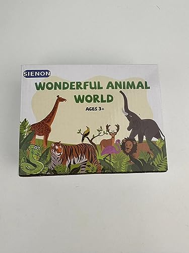 SIENON 18Pcs Forest Animals Figures Toys, Baby Woodland Animals Figurines, Miniature Animals Toys with Owl Hedgehog Fox Squirrels Bear Deer Wolf for Woodland Theme Cake Cupcake Toppers