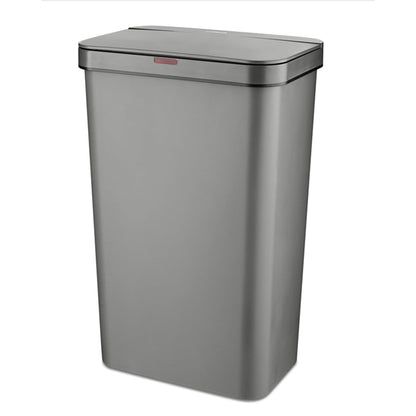 Tower T838005G Sensor Bin with Retainer Ring, Battery-Operated, 50L, Grey