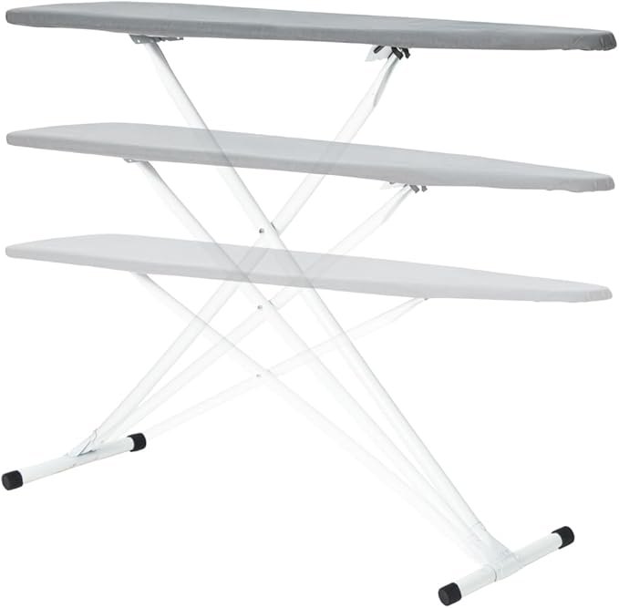 Full Size Ironing Board with Cover & Pad – USA-Made with Enhanced Grip Feet