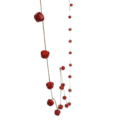 8-Foot Red Bell Garland