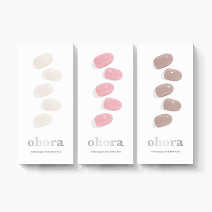 ohora Bundle Set (N Addict Starter Kit) - Red Solid Gel Nail Strips with UV/LED Lamp and Mini Remover, Salon-Quality, Long Lasting, Easy to Apply & Remove - Includes Prep Pads, Nail File, Wooden Stick
