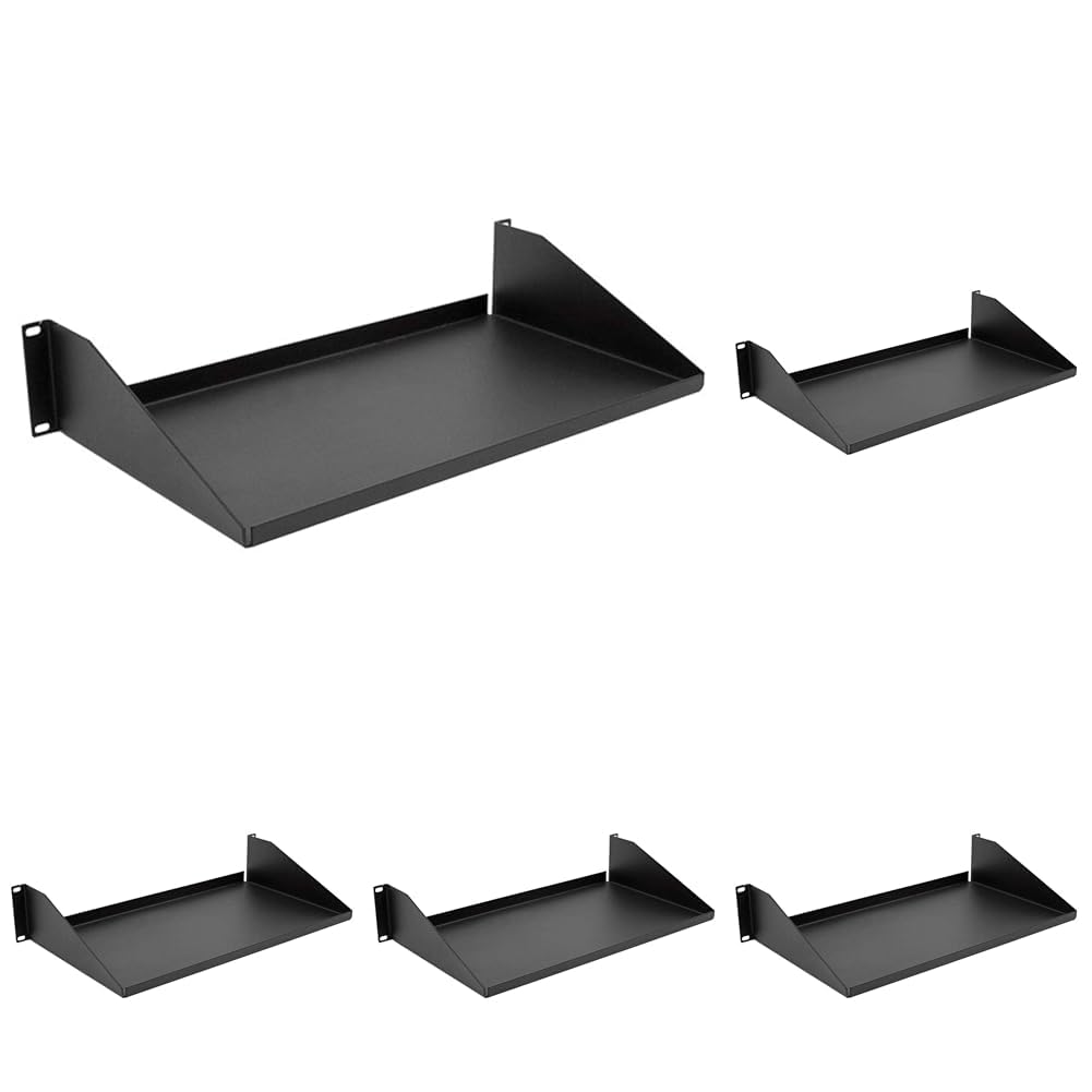 Monoprice 3.5(H) X10(D) X19(W) 30Lbs Single Sided Shelf 108631 (Pack of 5)