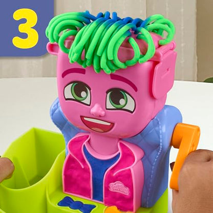 Play-Doh Hair Stylin' Salon Playset with 6 Cans, Pretend Play Toys, Ages 3+