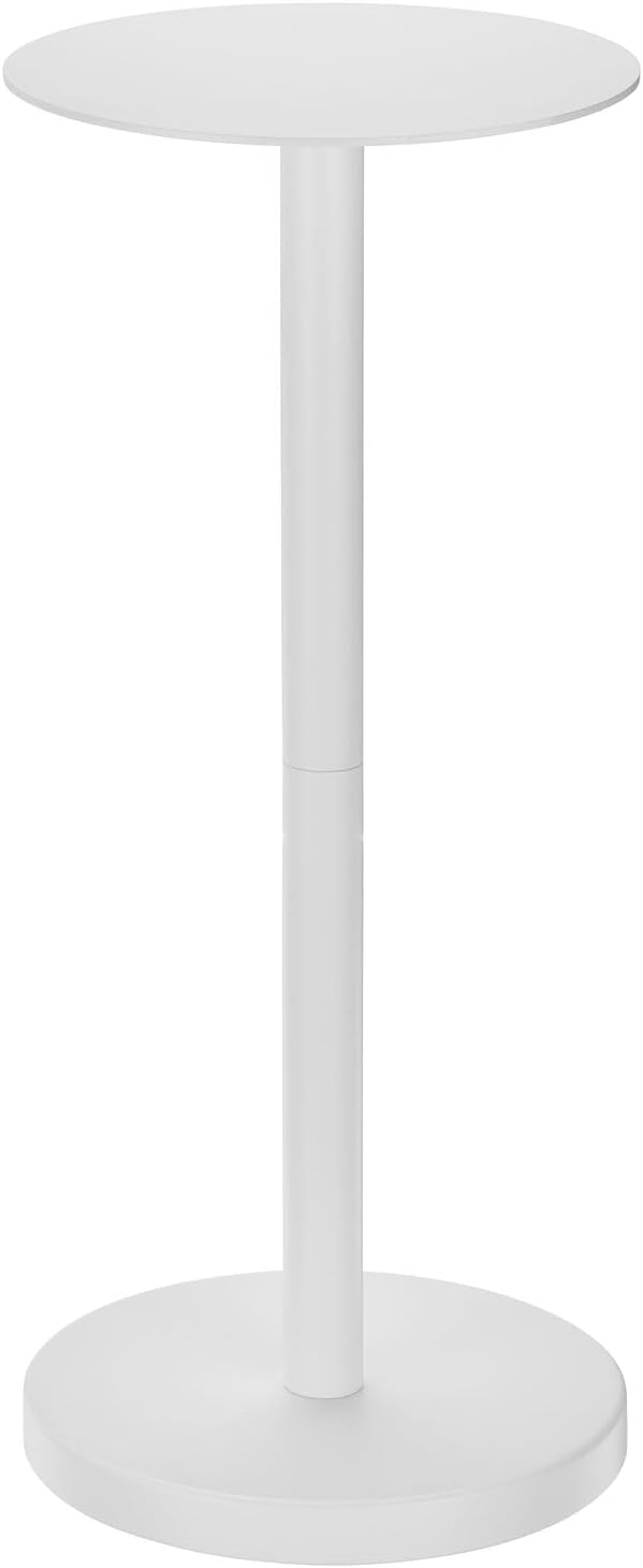 mDesign Glass Top Side/End Drink Table