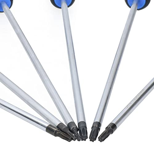 AB Tools Torx Star Extra Long Screwdrivers T10 - T30 Total Length 260mm 6pc Set