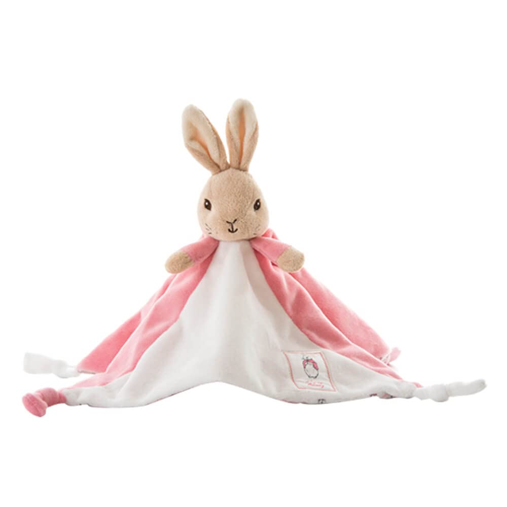 Official Beatrix Potter Flopsy Bunny Comfort Blanket - Peter Rabbit Soft Toy Comforter