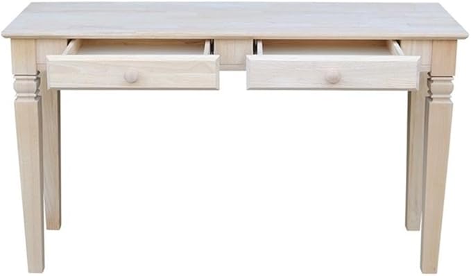 Java Console Table with 2 Drawers, Unfinished