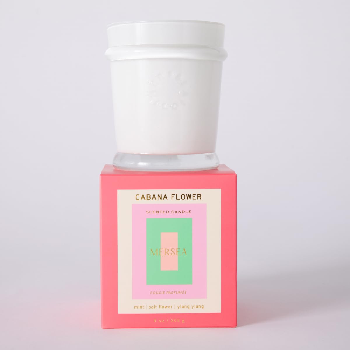 MERSEA Cabana Flower Boxed Candle, Scented Candle Box (9 oz)