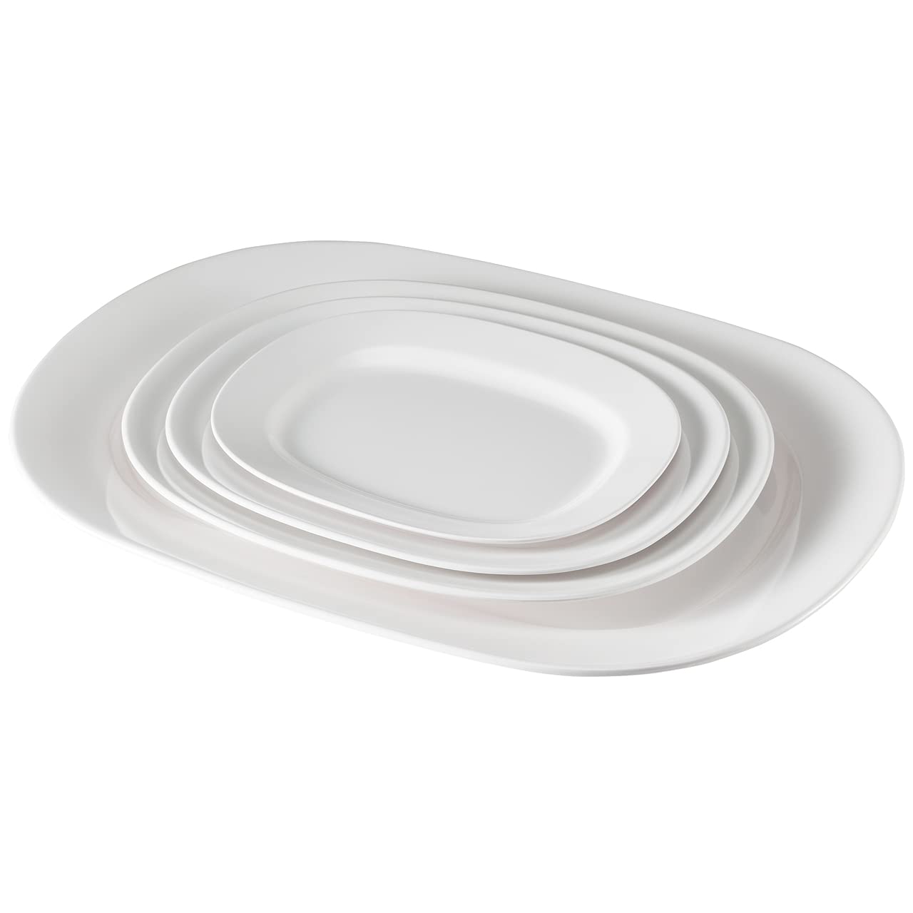 Hutzler Melamine Platter, white, 14-Inch