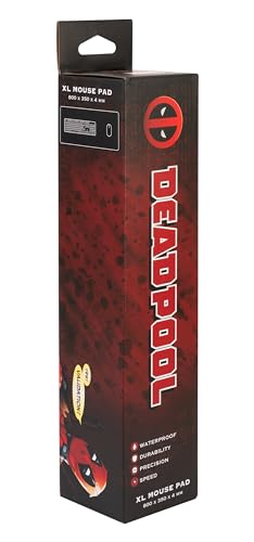 Grupo Erik XXL Mouse Pad - Marvel Deadpool Gifts | Gaming Desk Mat 31.5 x 13.8 inches, Non-Slip Rubber Keyboard & Mouse Mat Large | Gaming Gifts Gamer