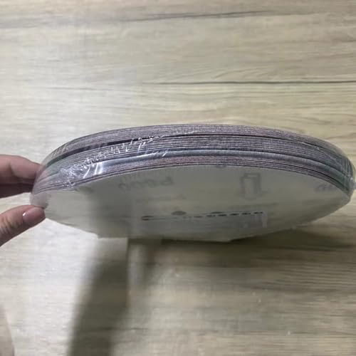 STEBRUAM 225 mm Sanding Discs 120 Grit, 30 Pieces Orbital Sander Discs 9 inch 225 mm large Hook and Loop Sanding Discs 8 Holes Round Sandpaper Sheet for Grinding Giraffe, Drywall Sander Sanding Pads