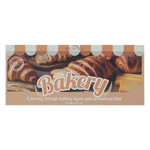 Bakery Essential Oils Gift Set, SNOWSEN Dessert Fragrance Oils for Diffuser for Home, Pumpkin Pie, Waffle, Coffee Cake, Chocolate Cupcake, Gingerbread, Snickerdoodle Aromatherapy Oils