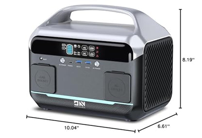 DaranEner Portable Power Station 56000mAh, 179.2Wh LiFePO4 Battery Backup w/ 2 300W (Peak 600W) AC Outlets, 1.5hrs Fast Charging, Power Bank for Hurricane Emergency/Outdoor Camping/RVs/Home Use