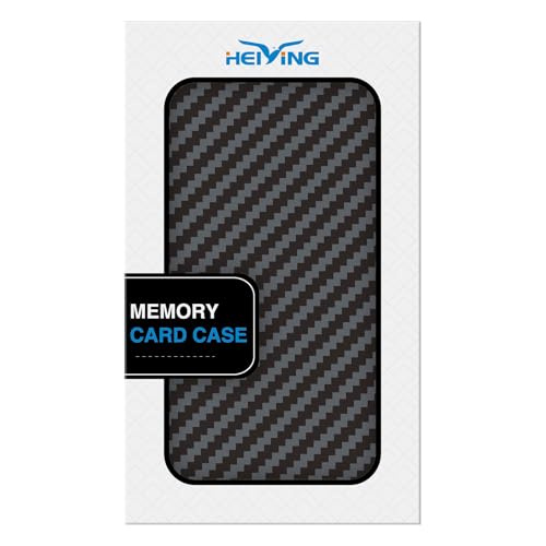 HEIYING Memory Card Case for SD/TF Cards,Portable SD Card Holder Storage Case Compatible with 20 SDXC SDHC and 20 TF Cards Slots
