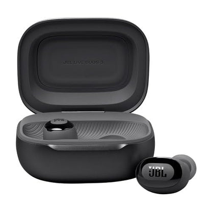 JBL Live Buds 3 - True Wireless Noise-Cancelling Bud-Type Earbuds, 40Hrs Total Playback, Wireless Charging, 6 Mics for Perfect Calls, Multi-Point Connection, IP55 Waterproof and dustproof (Black)