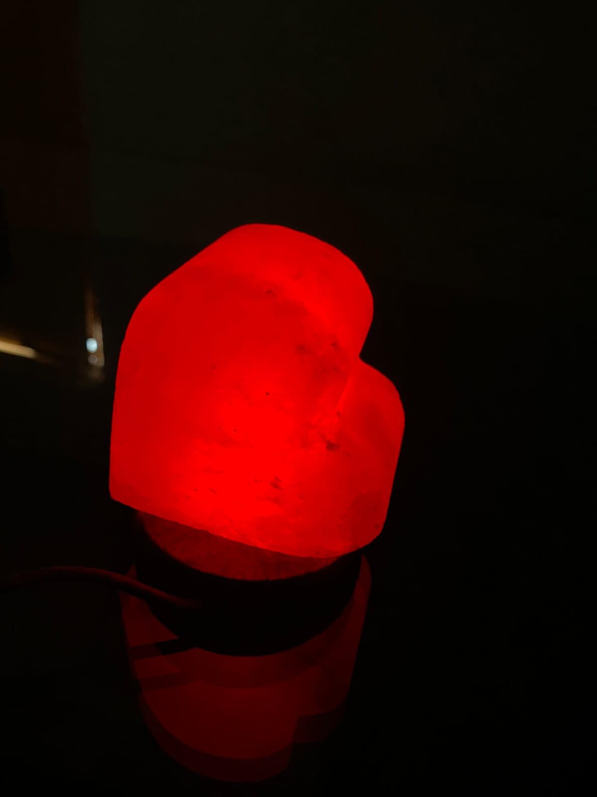 NatureBoost HL Himalayan Pink Salt USB Multi Colored lamp (Heart)