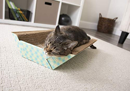 SmartyKat Super Scratcher Chaise Corrugated Cat Scratcher, Catnip Infusion Technology - Brown, One Size