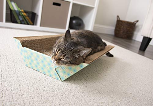 SmartyKat Super Scratcher Chaise Corrugated Cat Scratcher, Catnip Infusion Technology - Brown, One Size