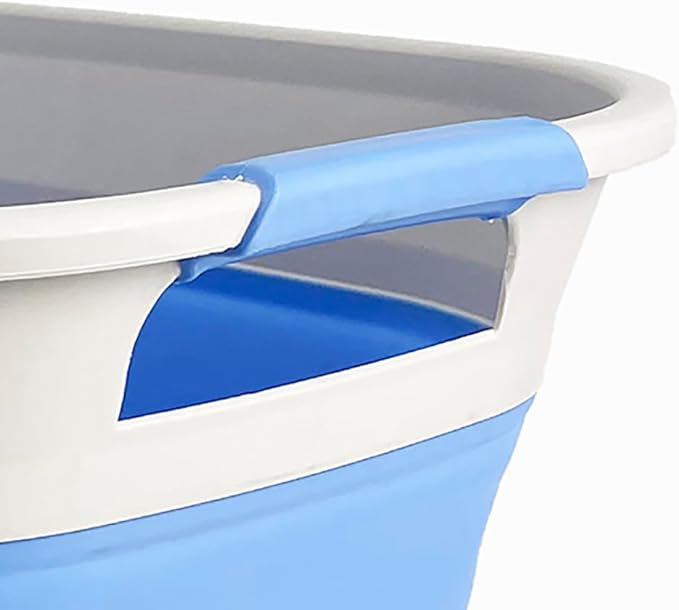 SAMMART 40L Collapsible Plastic Laundry Basket